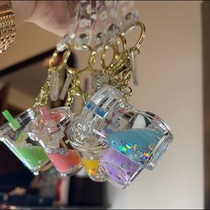 Unicorn Liquid Keychains